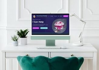 Piece of Cake Web Design Gloucestershire - A desktop showing the website