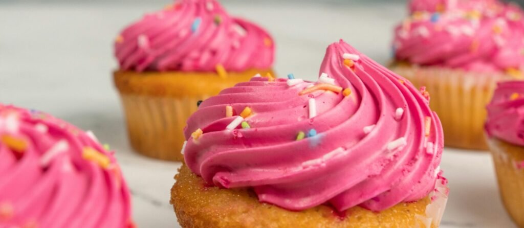 Piece of Cake Web Design Gloucestershire - Pink Cupcakes