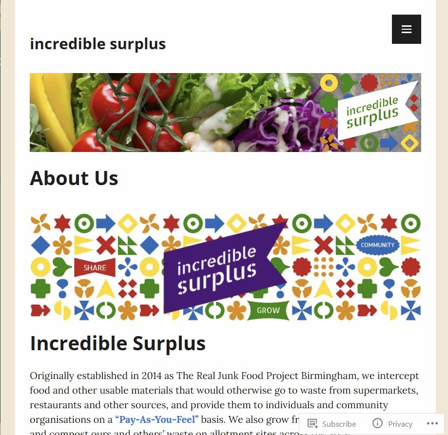 Incredible Surplus website